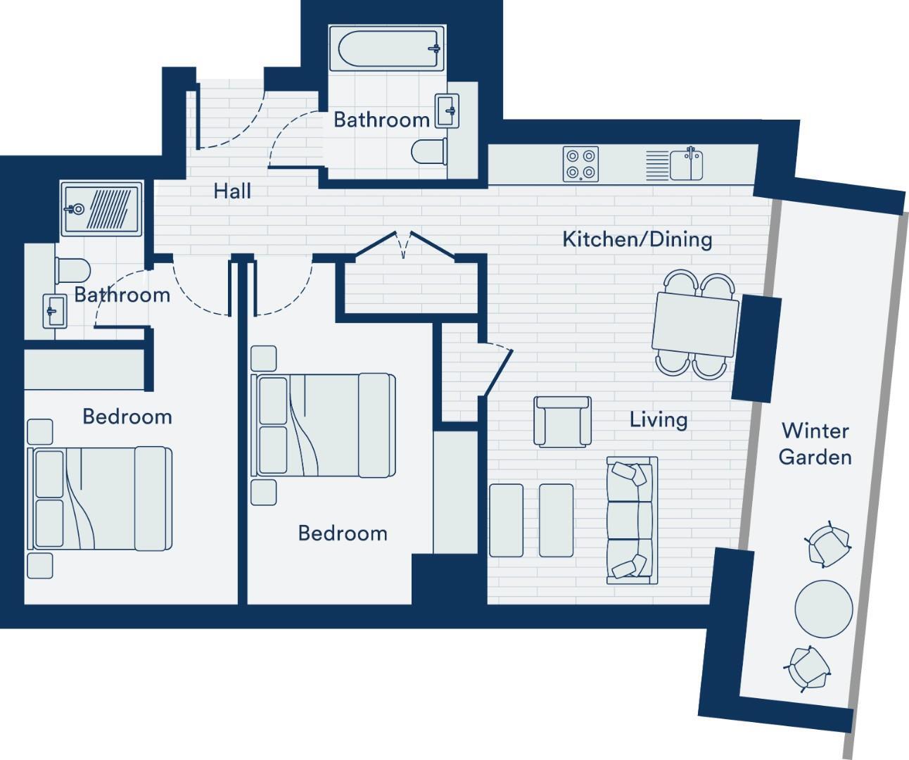 Beorma Tower, Birmingham, B5 5AJ floorplan
