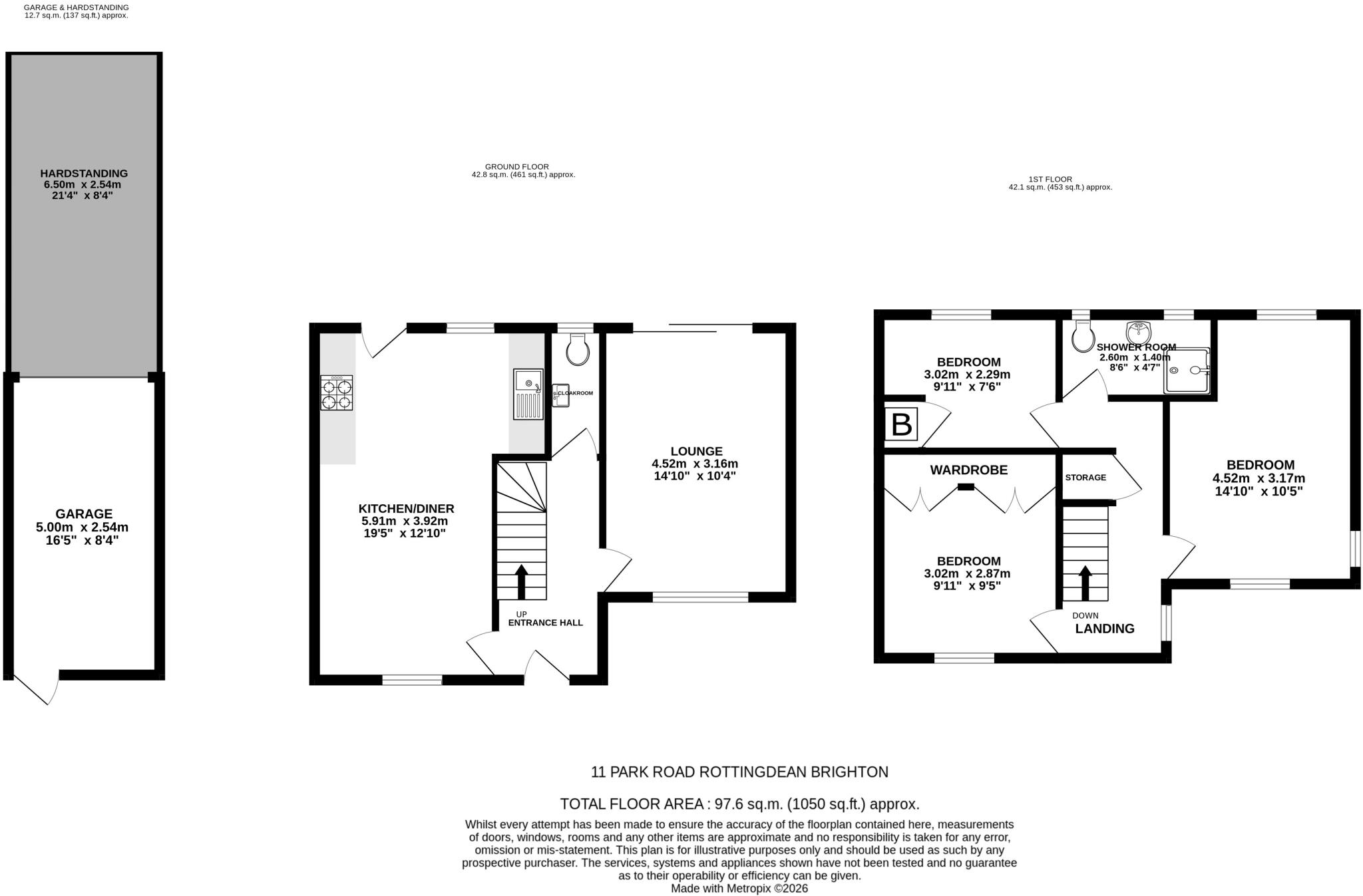 Park Road, Rottingdean, Brighton,  floorplan