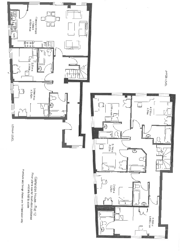 Flat 12 Clarendon House, 1-2 Clarendon Square, Leamington Spa, CV32 floorplan