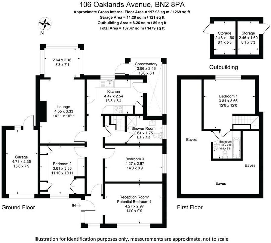 Oaklands Avenue, Saltdean, Brighton, East Sussex, BN2 floorplan