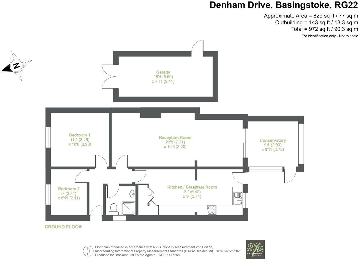 Denham Drive Basingstoke RG22 6LT floorplan