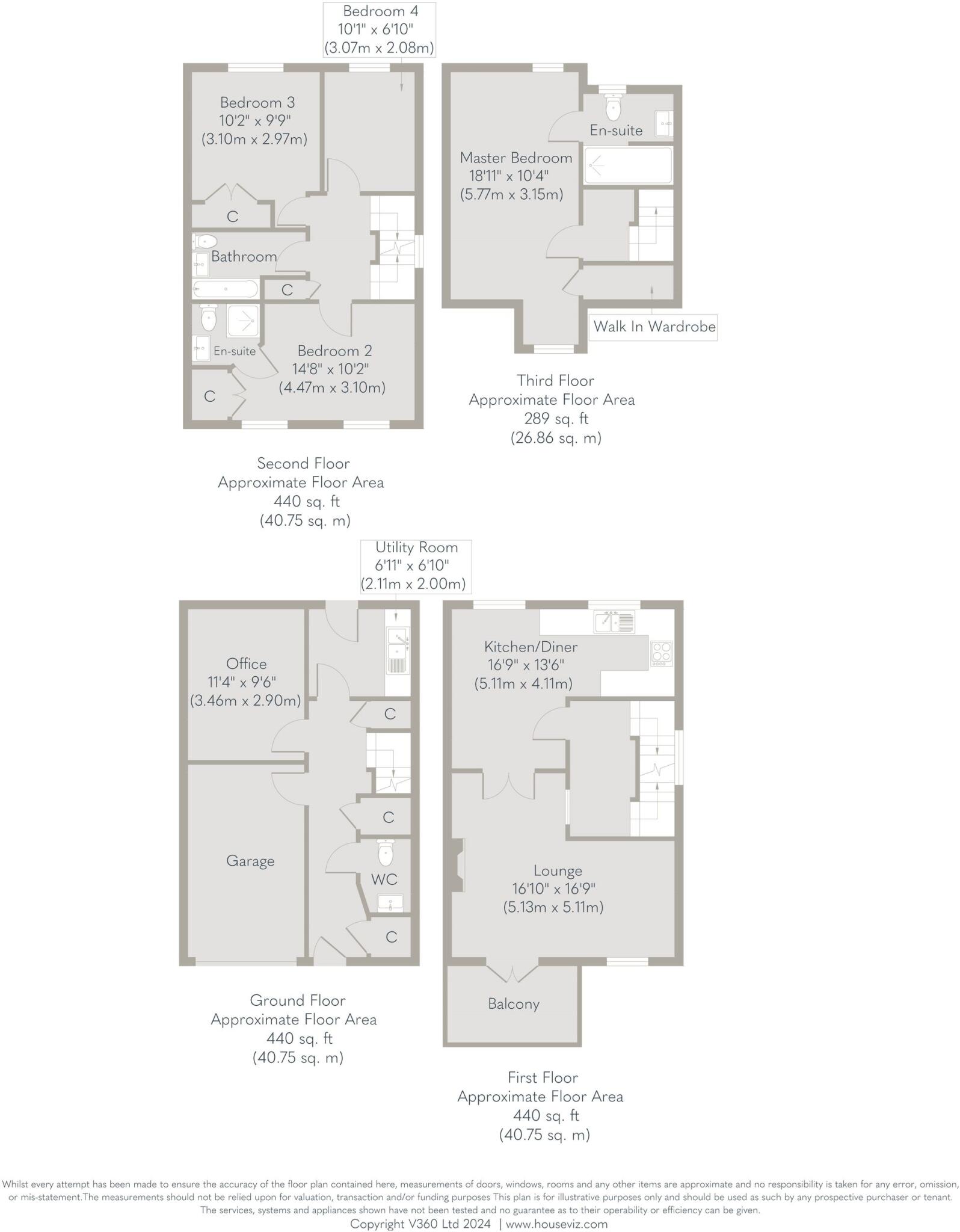 Four Bedroom Townhouse in Norwich floorplan