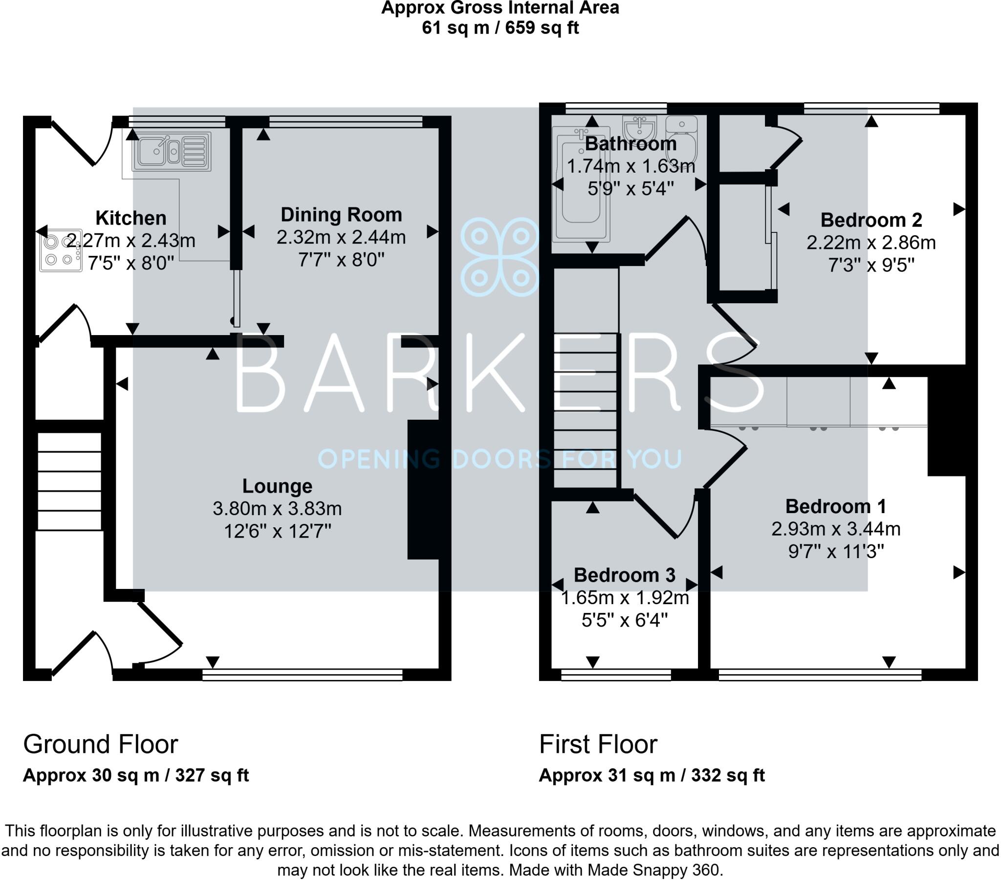 Smithies Moor Crescent, Birstall floorplan