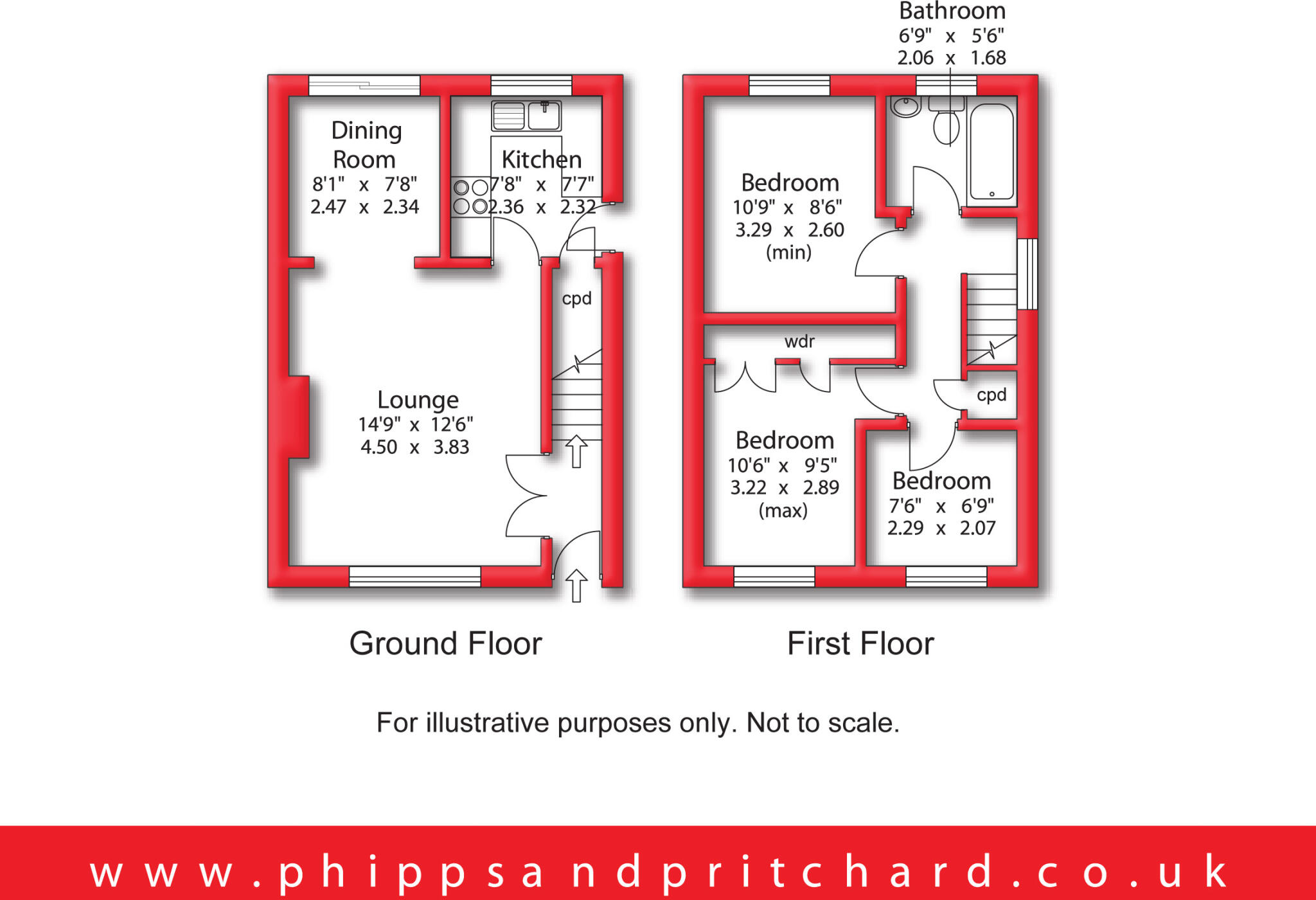 Whinchat Grove, Kidderminster, Worcestershire floorplan