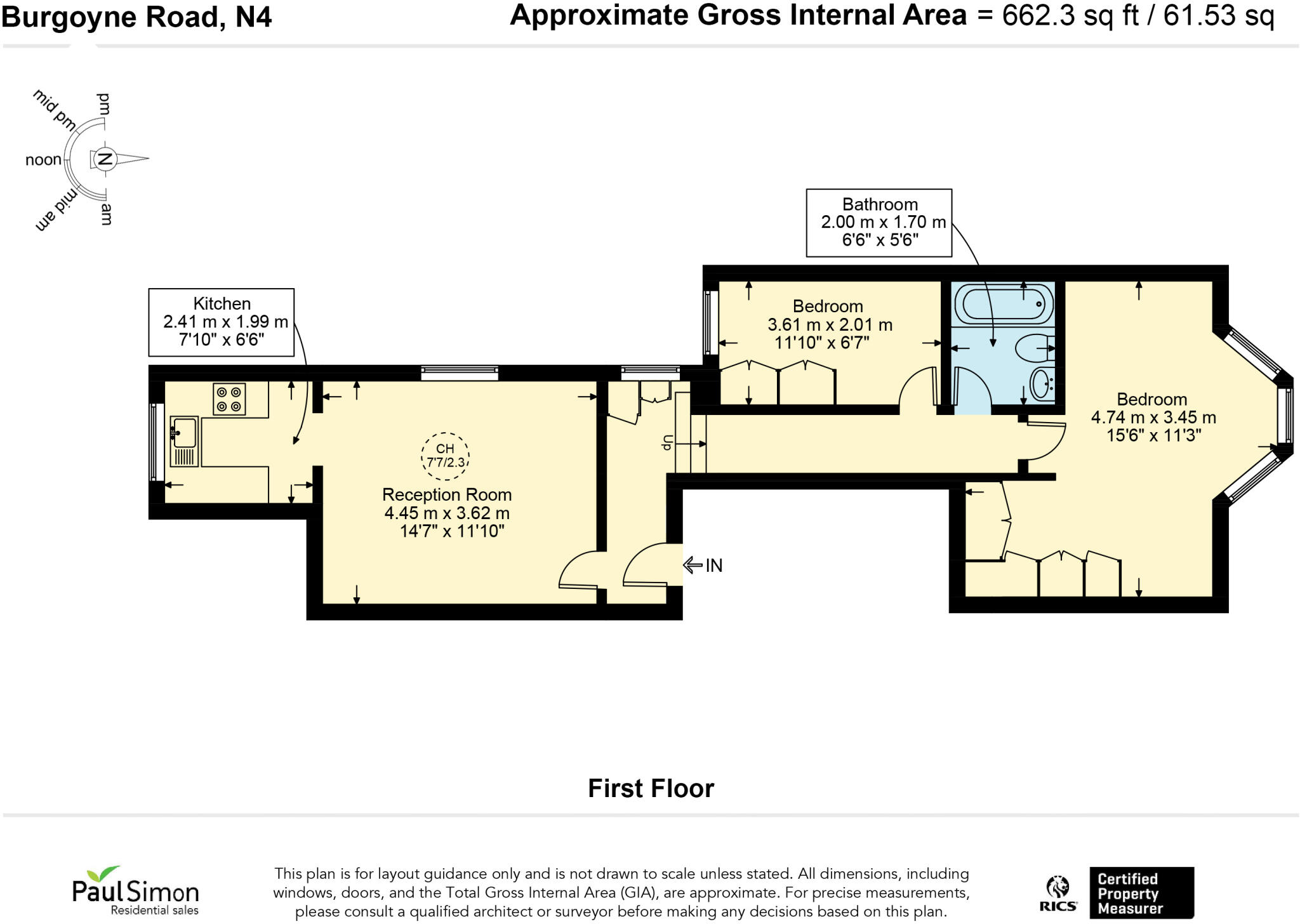 Burgoyne Road, London, N4 floorplan