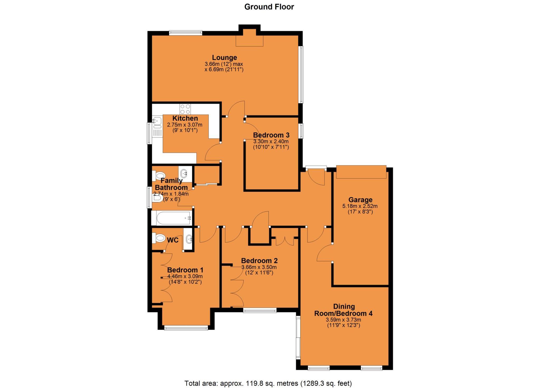 Fawsley Leys, Hillside floorplan