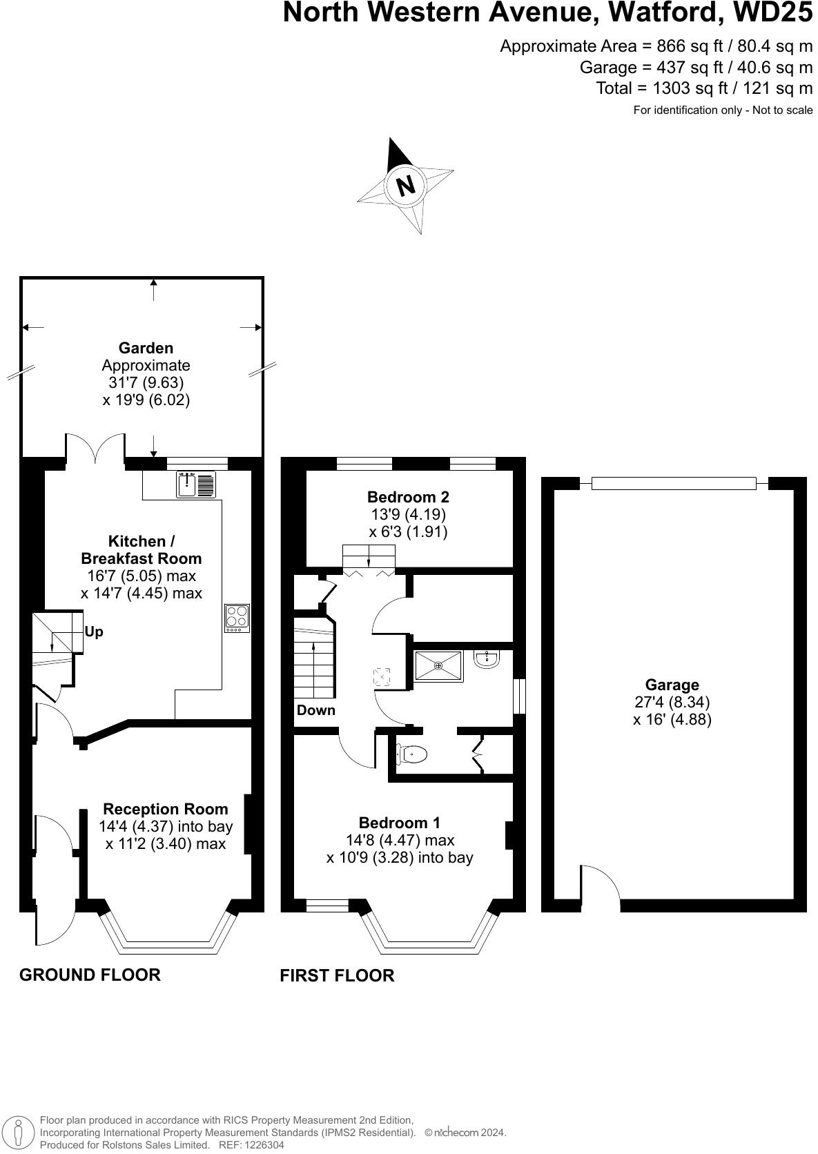 North Western Avenue, Watford, Hertfordshire, WD25 floorplan