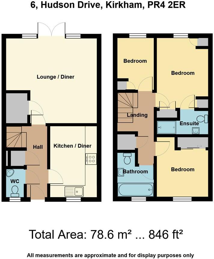 Hudson Drive, Kirkham floorplan