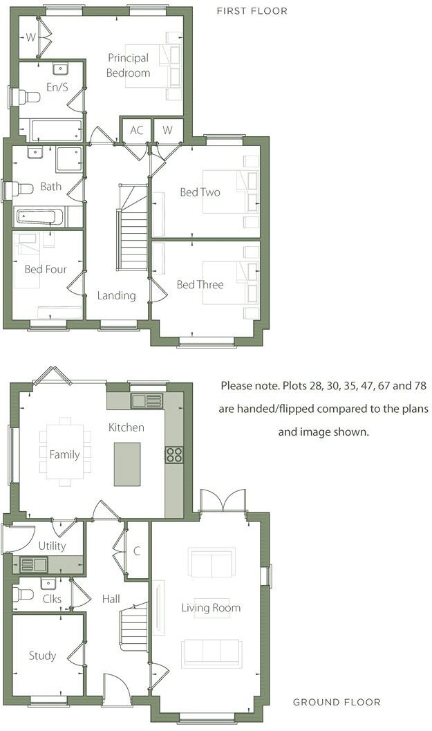 Plot 24 The Linum, Chattowood, Linum Road, Elmstead Market, Colchester, CO7 floorplan