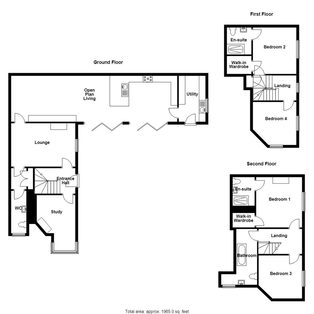 3 Castle Terrace, Montgomery, SY15 6PB floorplan