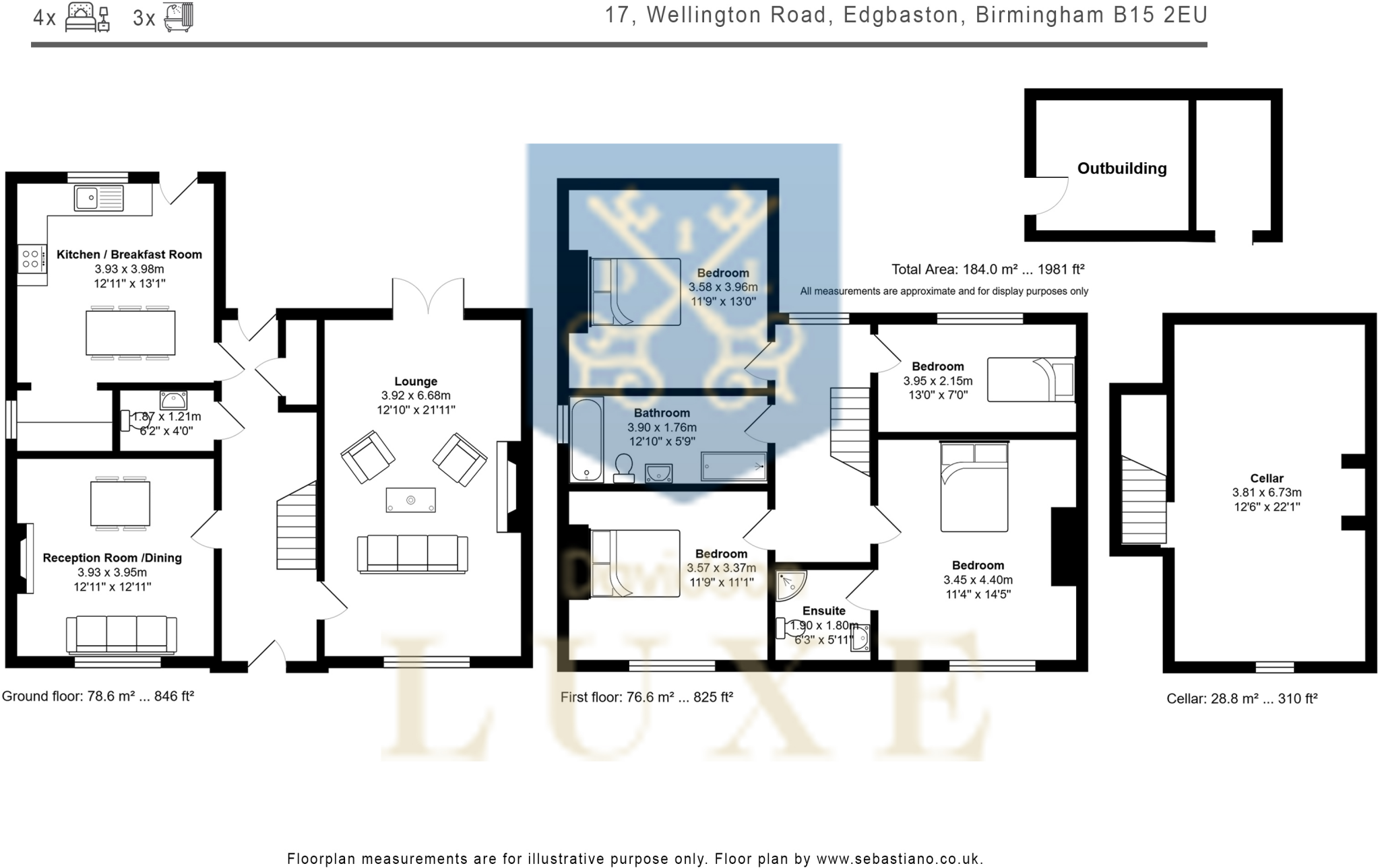 Wellington Road, Edgbaston floorplan