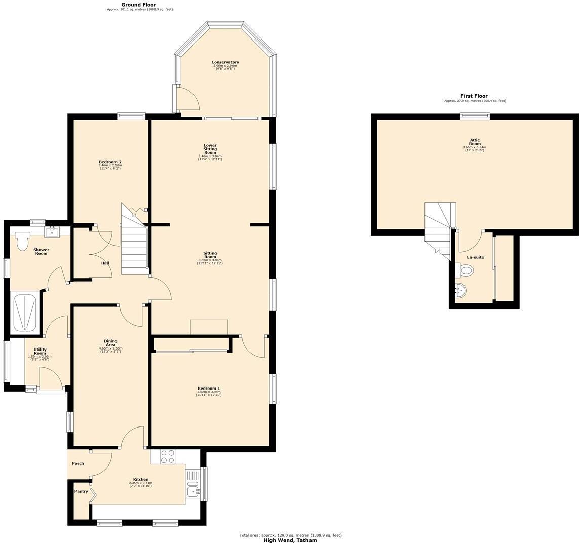 High Wend, Tatham floorplan