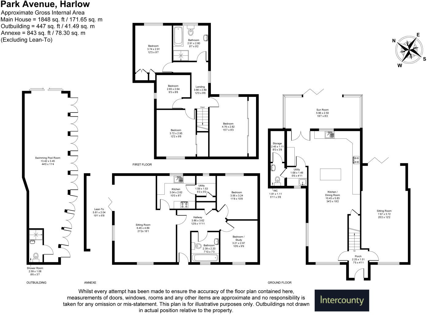 Park Avenue, Harlow, Essex, CM17 floorplan