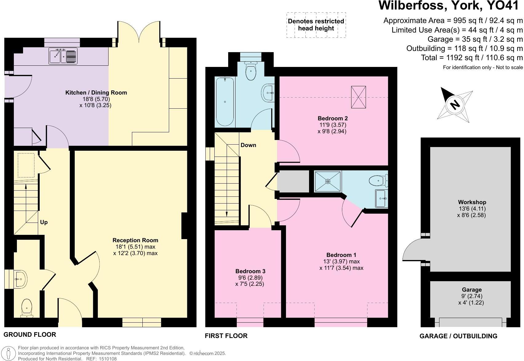 The Orchard, Wilberfoss, York, YO41 floorplan