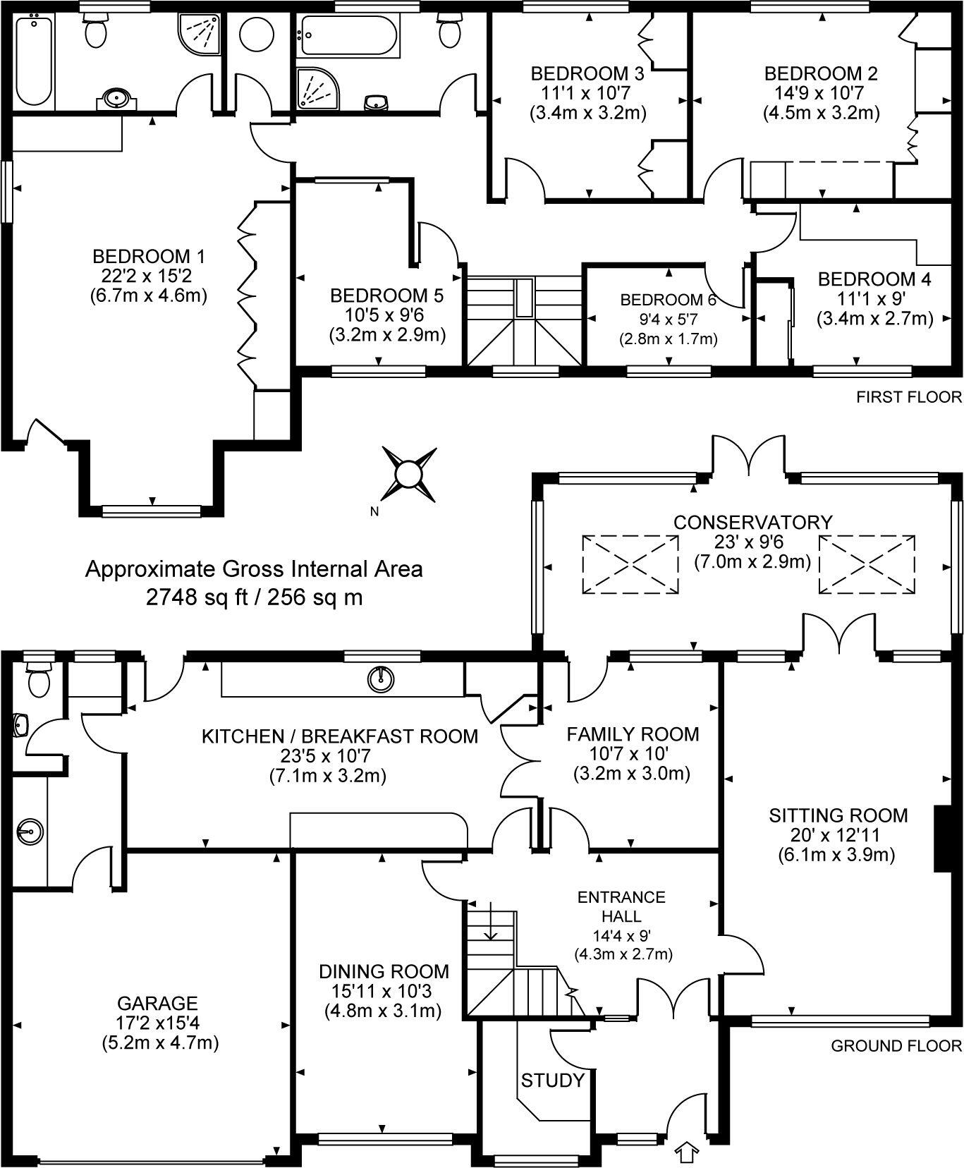 Keswick Road, Bookham, Leatherhead, KT23 4BQ floorplan
