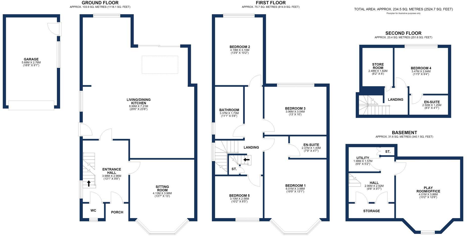 Queens Road, Hale floorplan