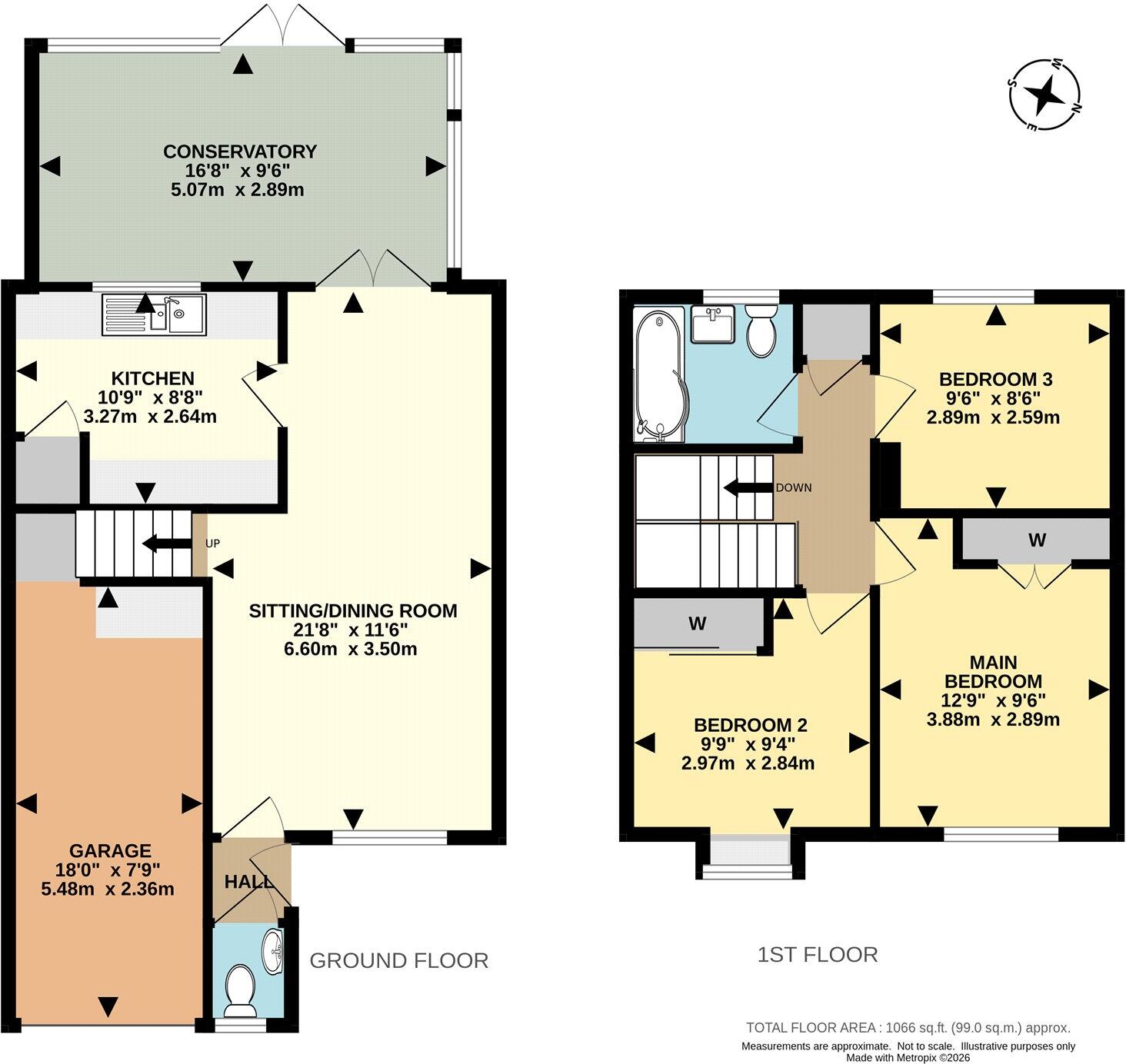 Churchfield Road, Reigate, Surrey, RH2 floorplan