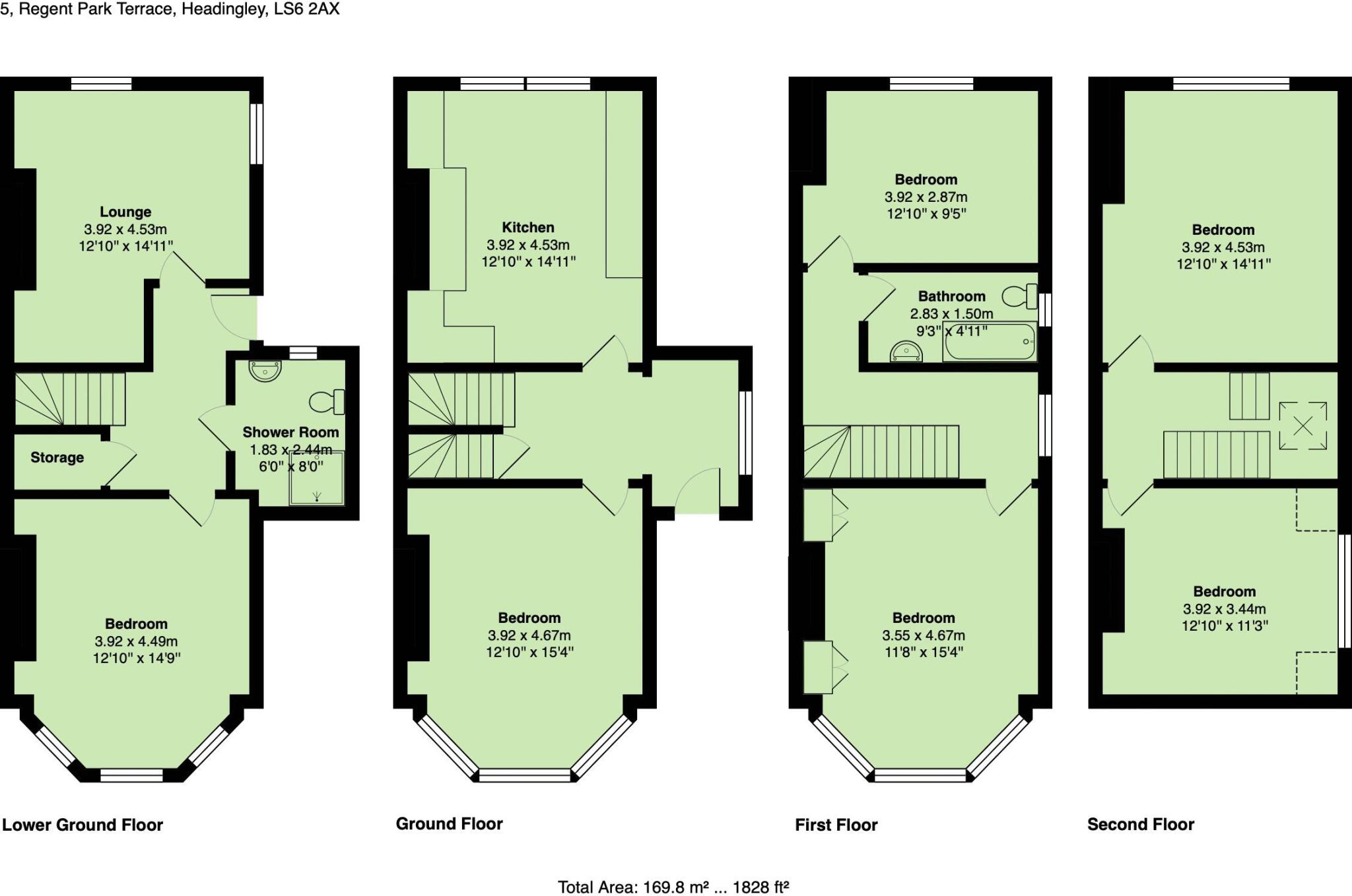 Regent Park Terrace, Leeds floorplan