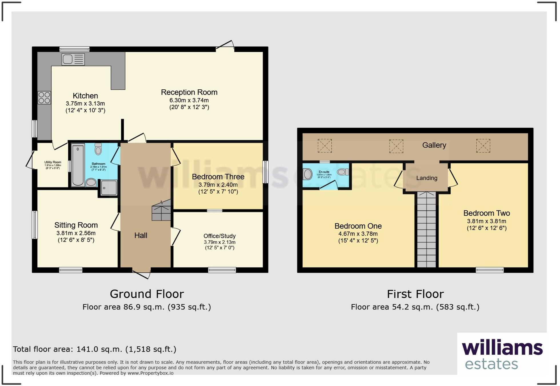 1 Maes Y Delyn, Cyffiliog, LL15 floorplan