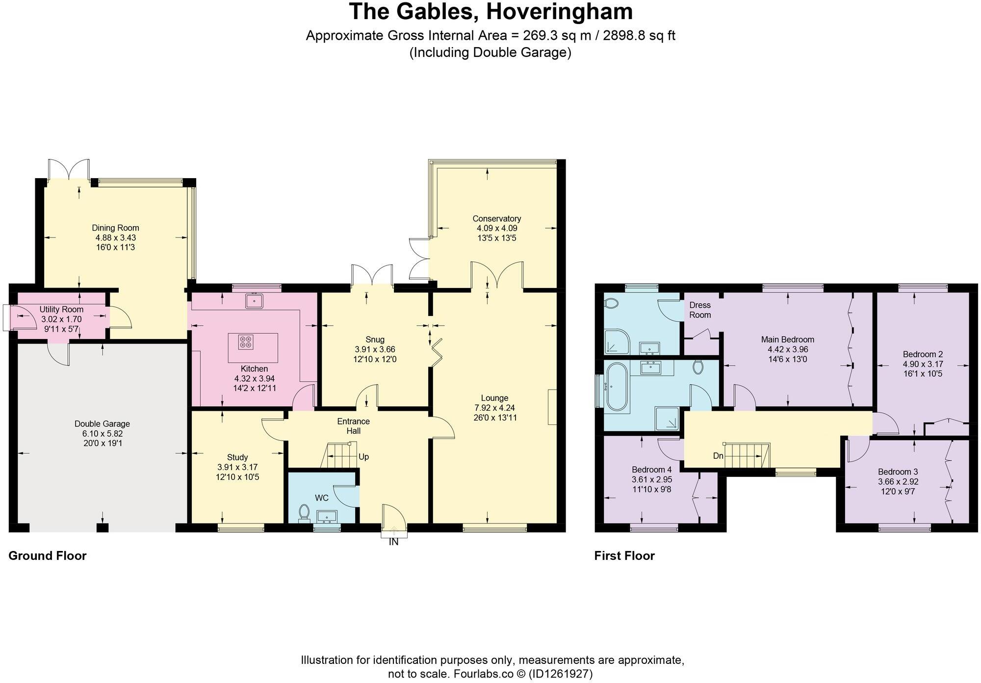 Exceptional 2'900sq ft. executive family home, double garage with rural views... floorplan