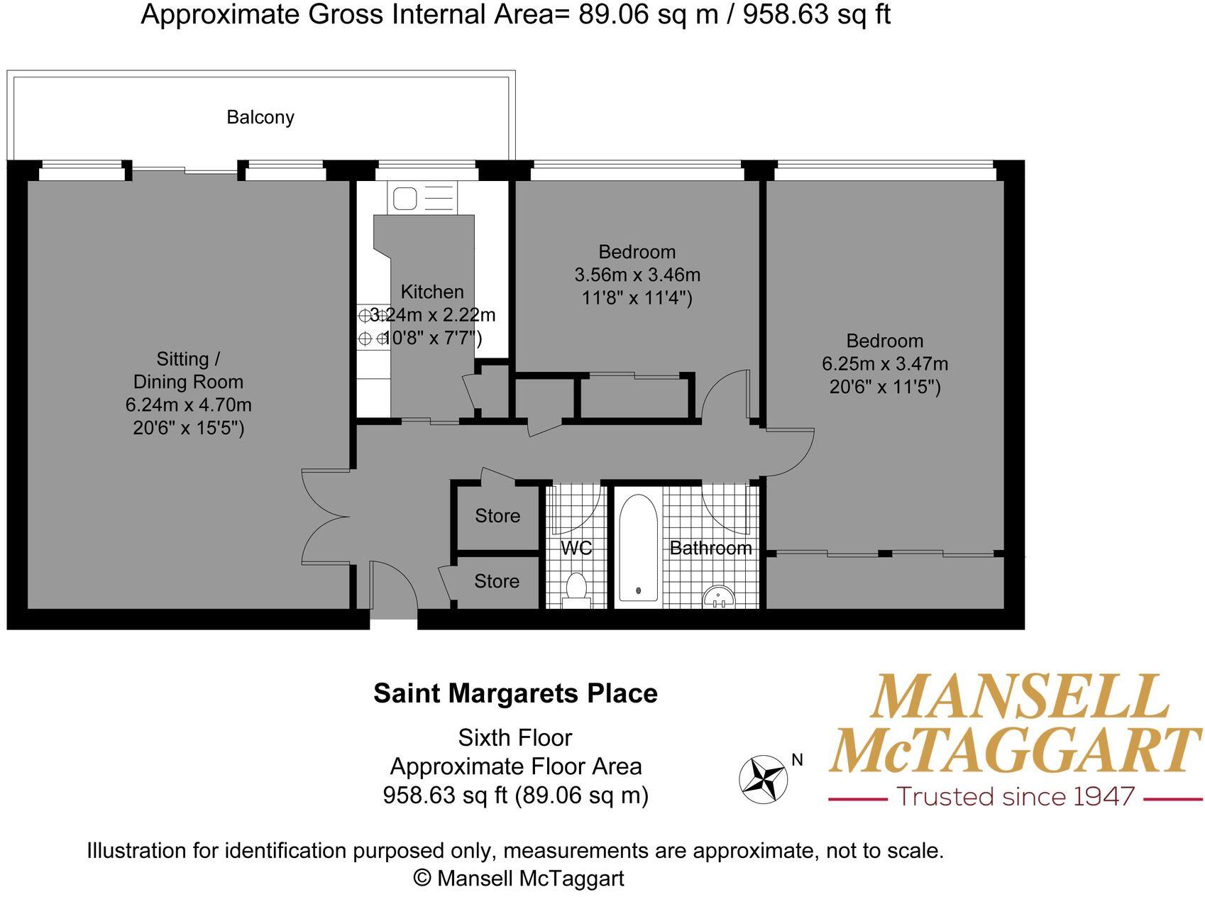 St. Margarets Place, Brighton, BN1 floorplan