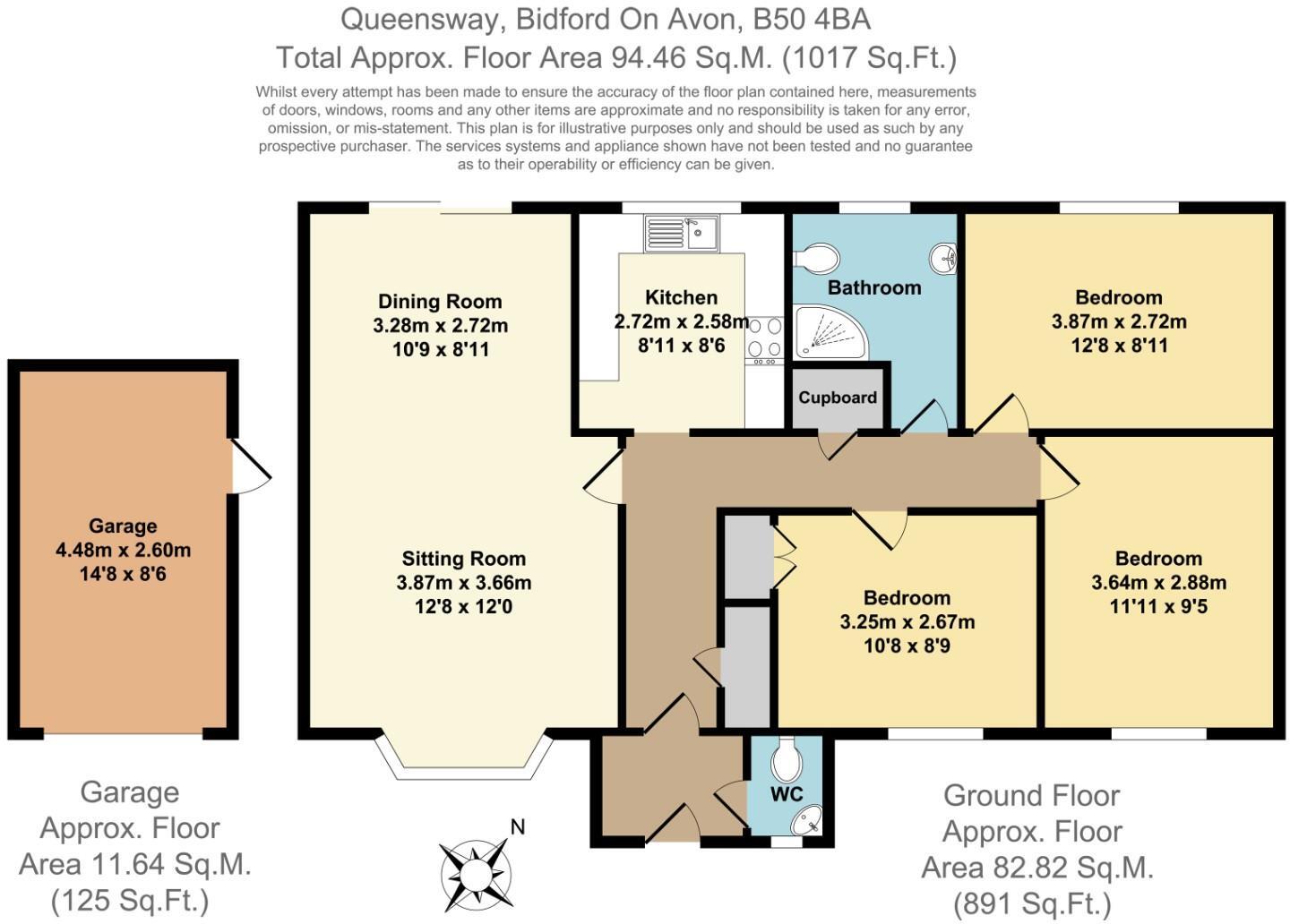 Queensway, Bidford-on-Avon, Alcester floorplan