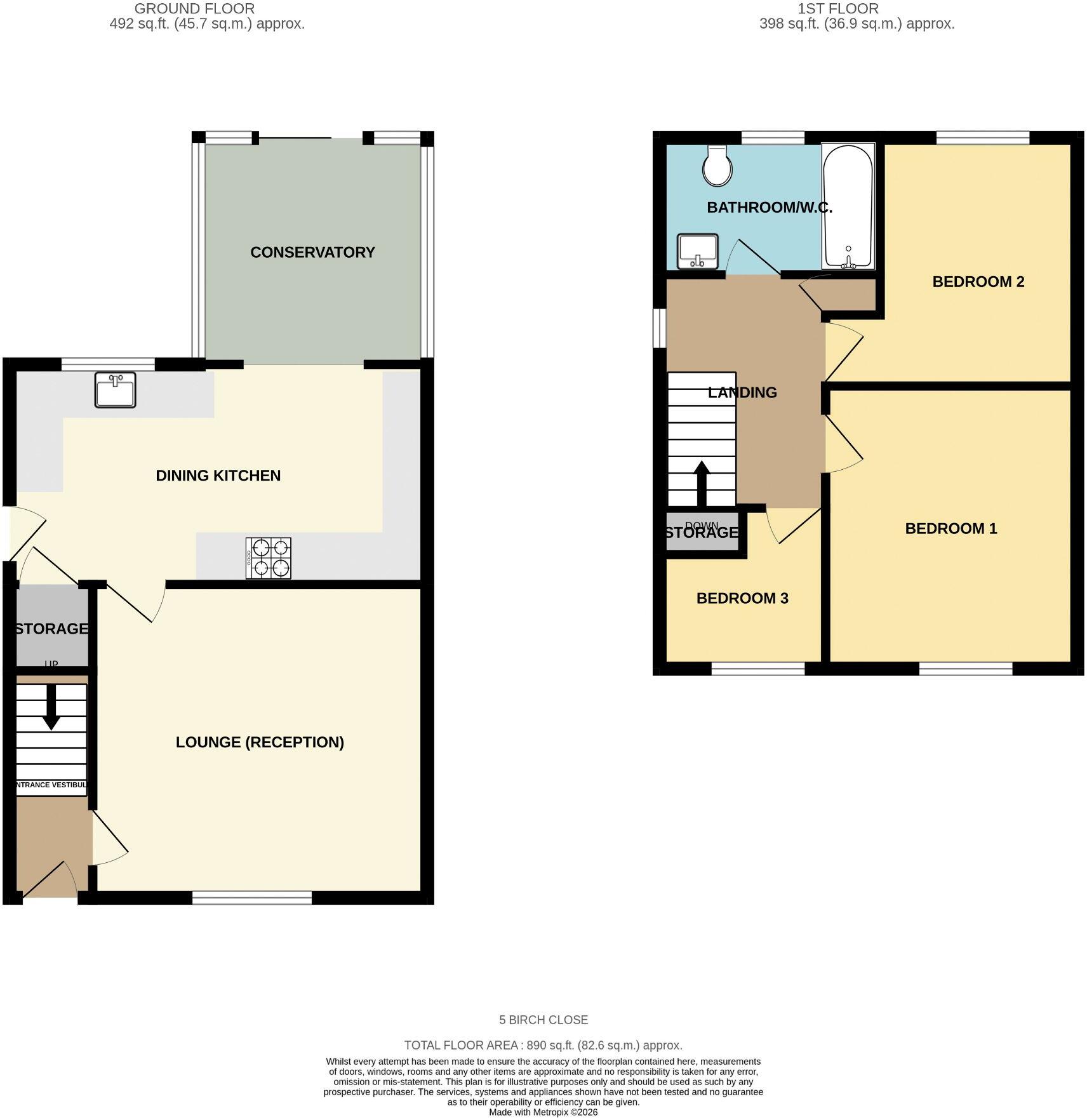 Birch Close, Clifton, HD6 1XB floorplan