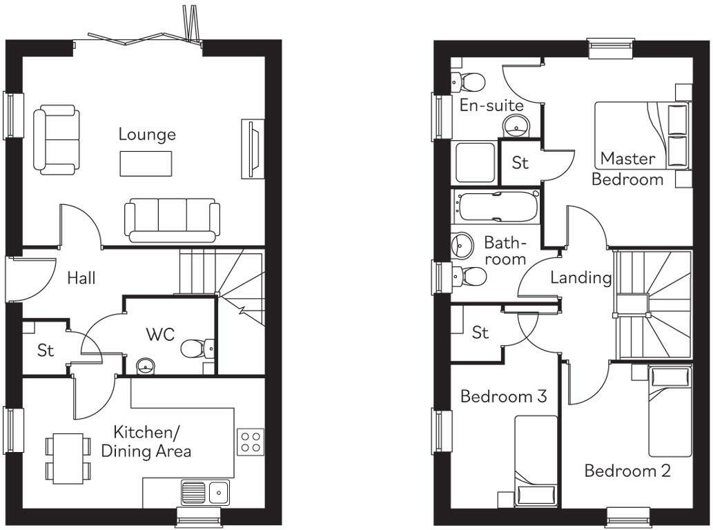 The Birch, Bluebell Gardens, Trimdon Village TS29 6PU floorplan