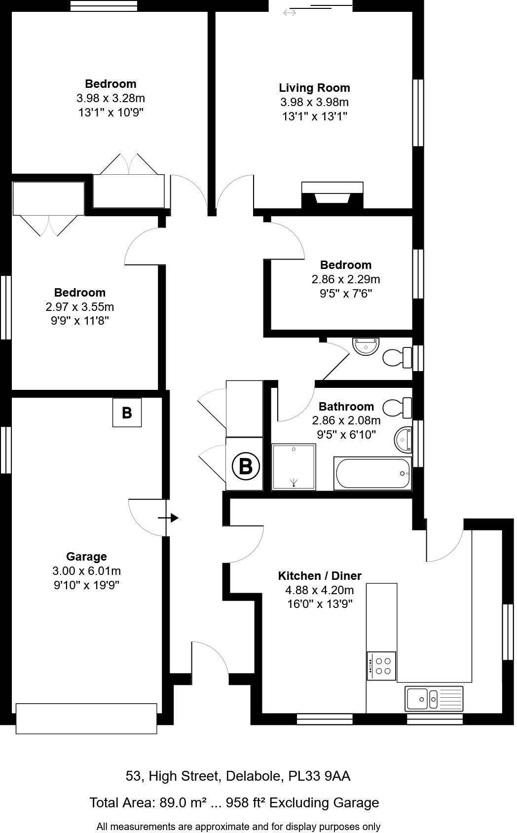 High Street, Delabole, PL33 floorplan