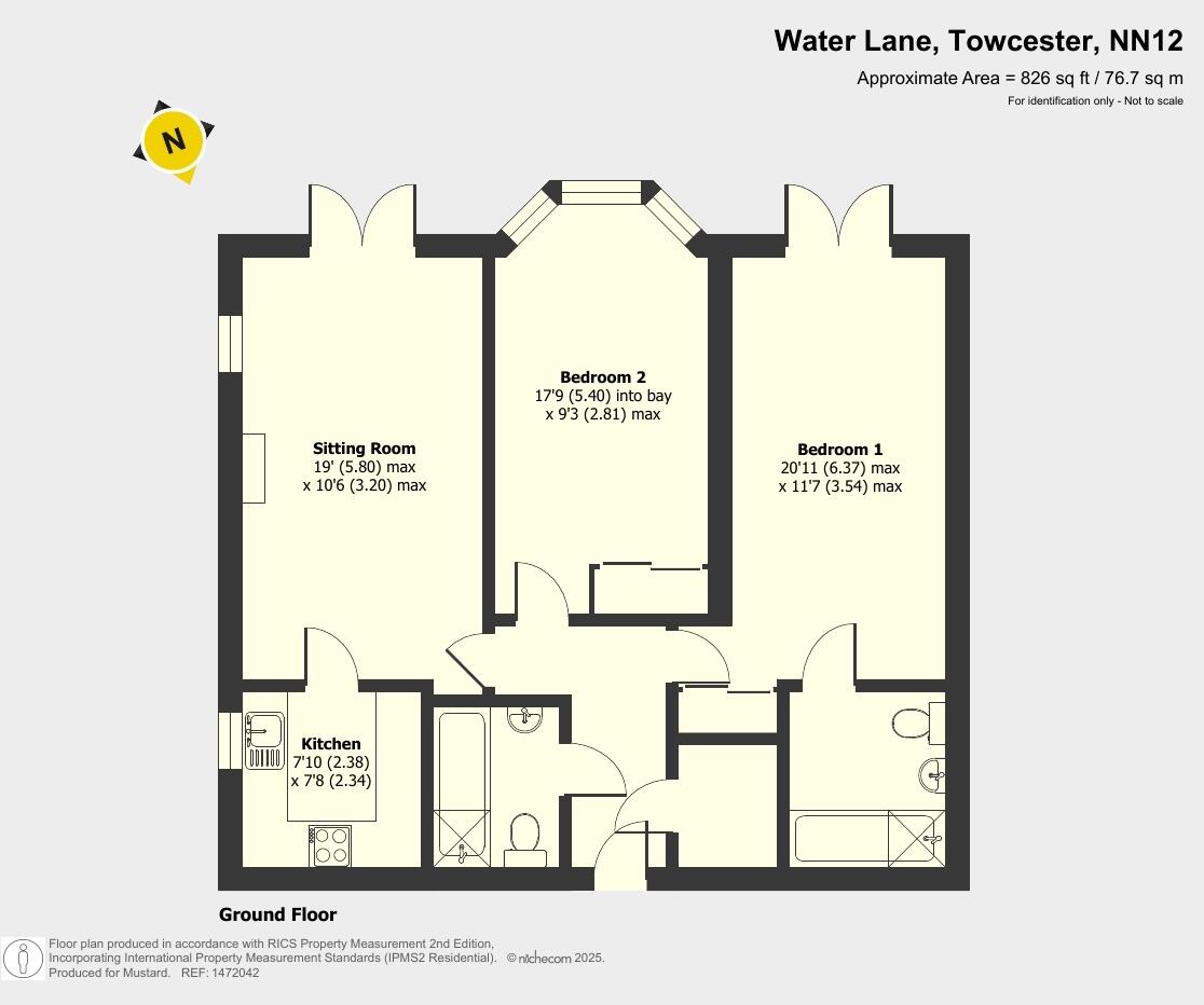 Water Lane, Towcester, Northamptonshire, NN12 floorplan