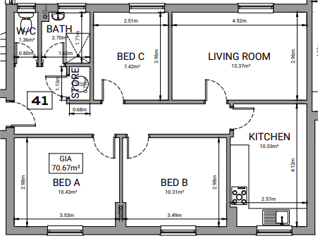 Pearson Square Doctor's Block floorplan