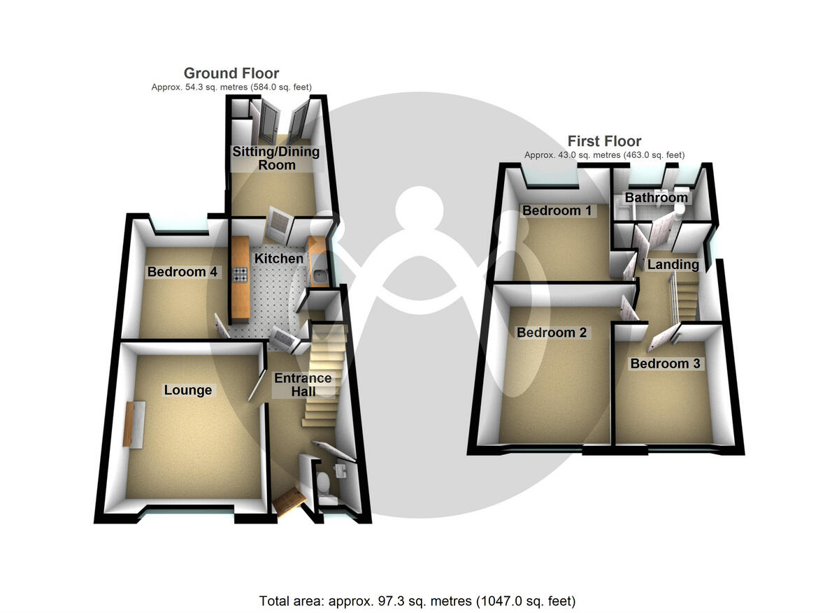 Pen Rhos, Newborough, Anglesey, LL61 floorplan