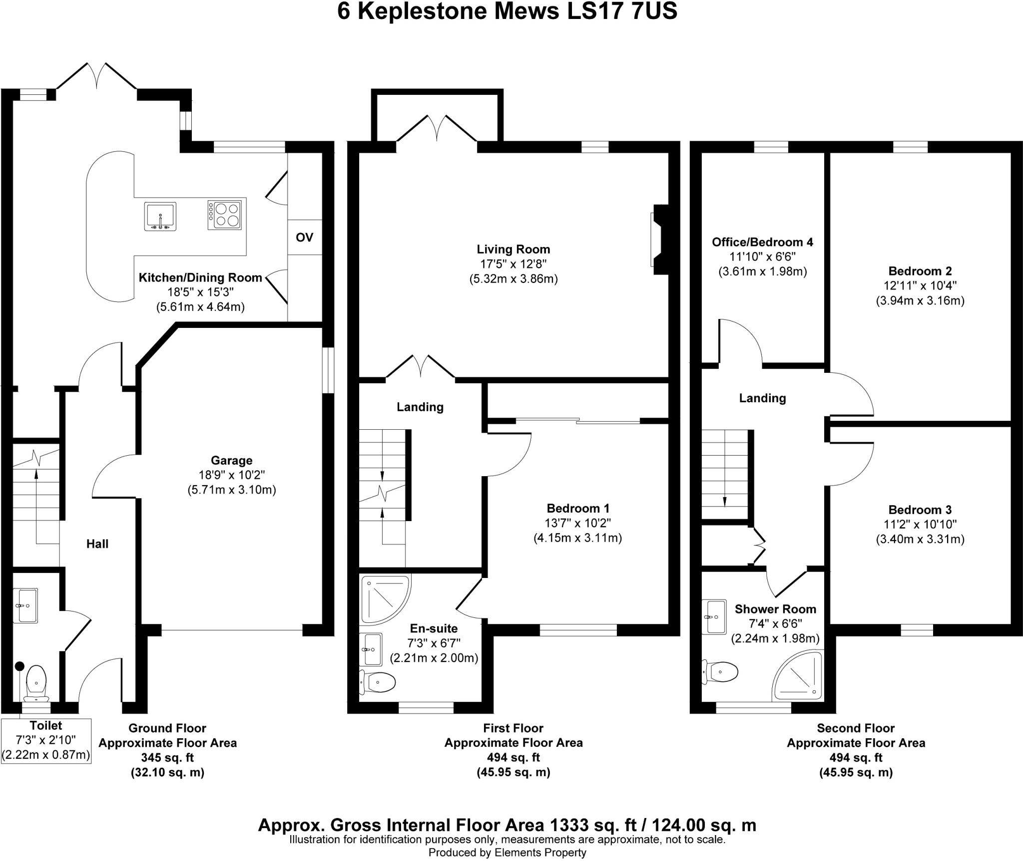 Keplestone Mews, Alwoodley, Leeds, LS17 floorplan