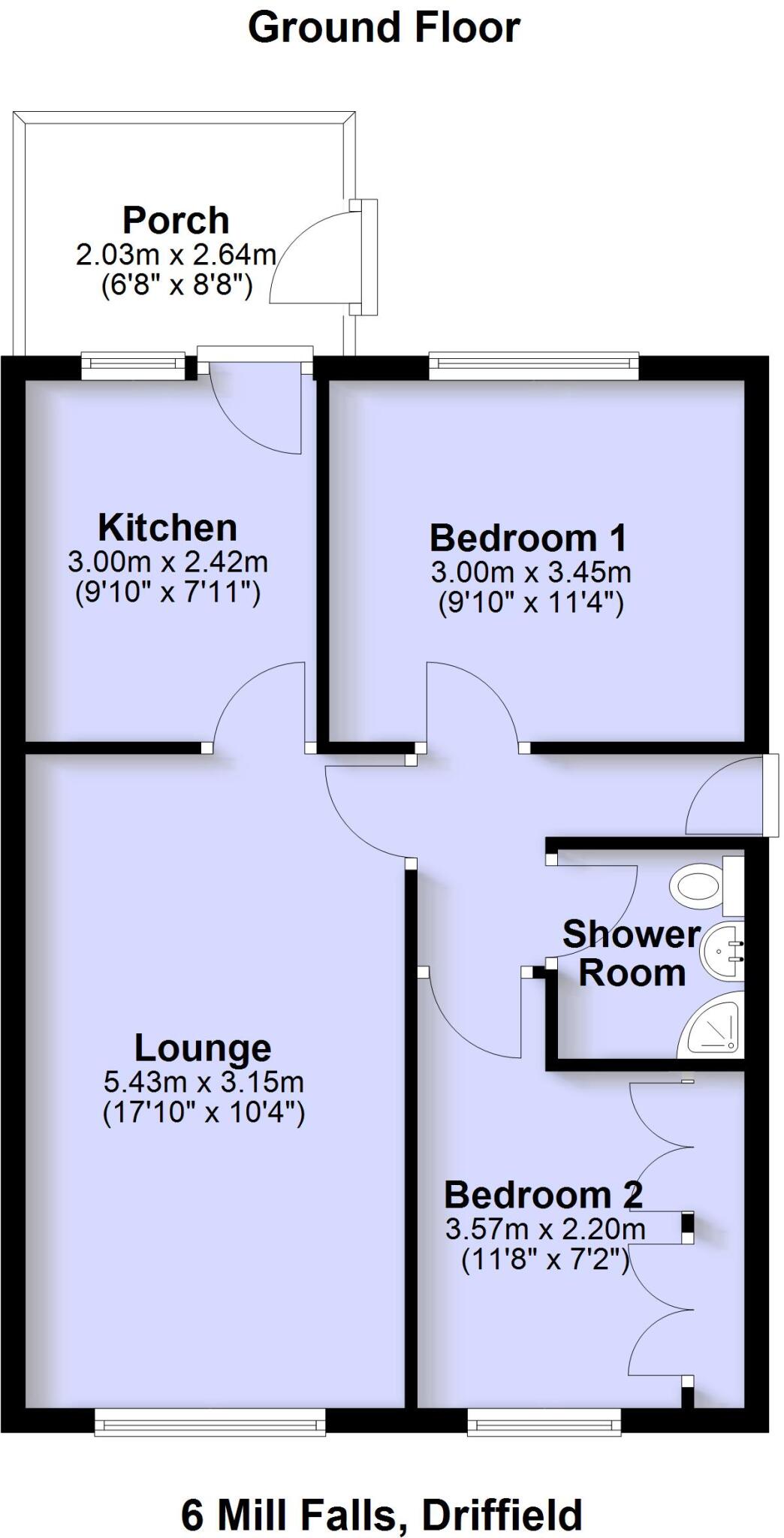 64 Mill Falls floorplan