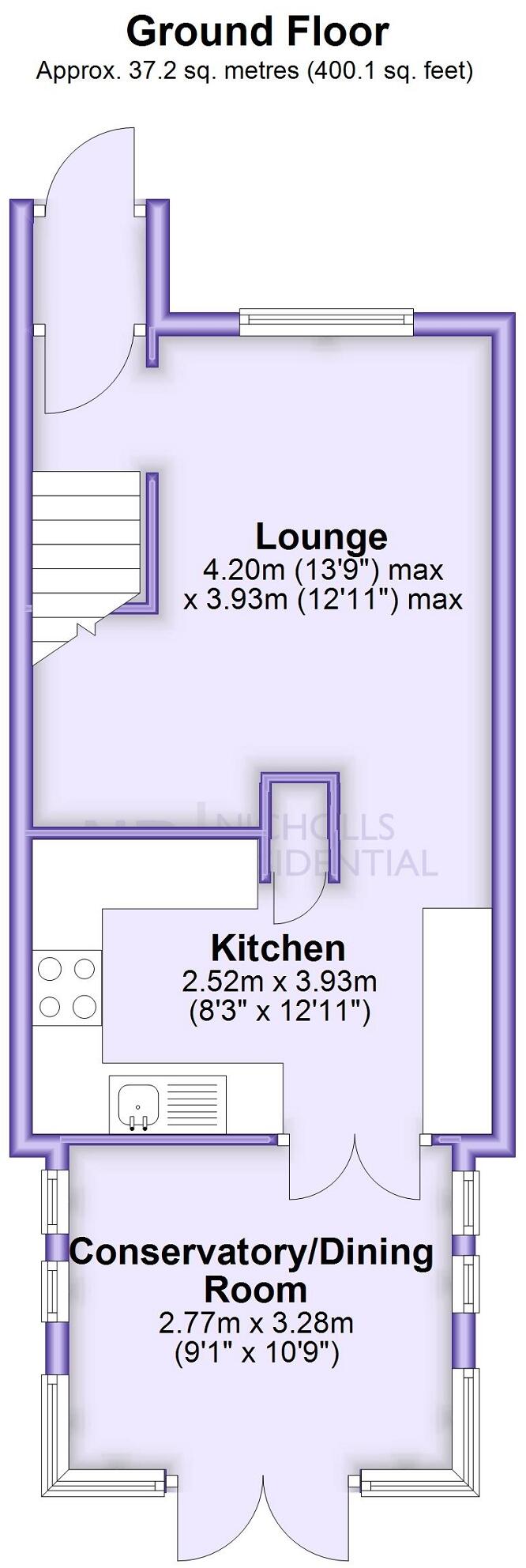 Melton Fields, West Ewell, Epsom, Surrey. KT19 floorplan