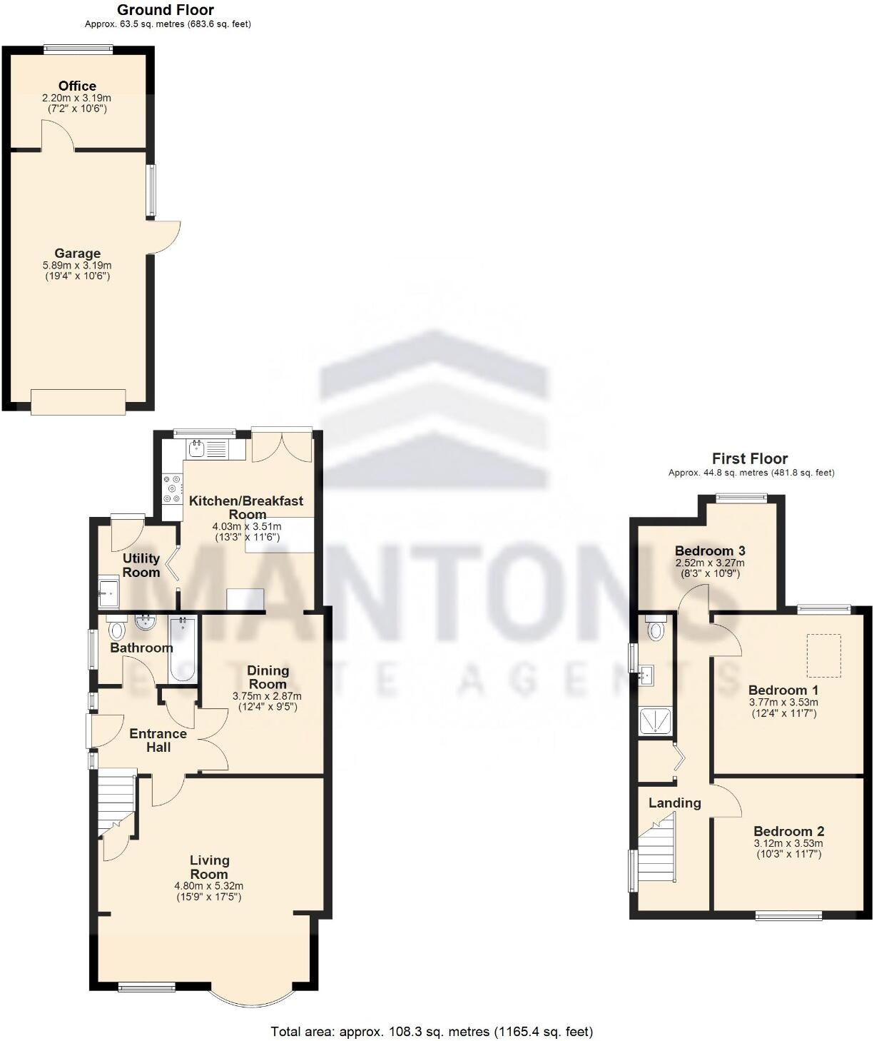 Gransden Close, Limbury Mead, Luton, LU3 2UJ floorplan