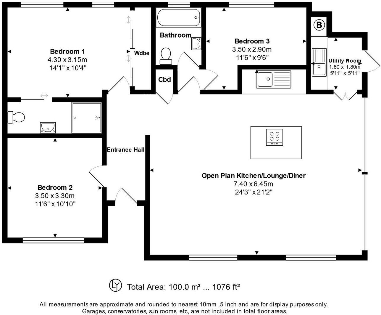 Roscrea Close, Wick, Bournemouth, BH6 floorplan