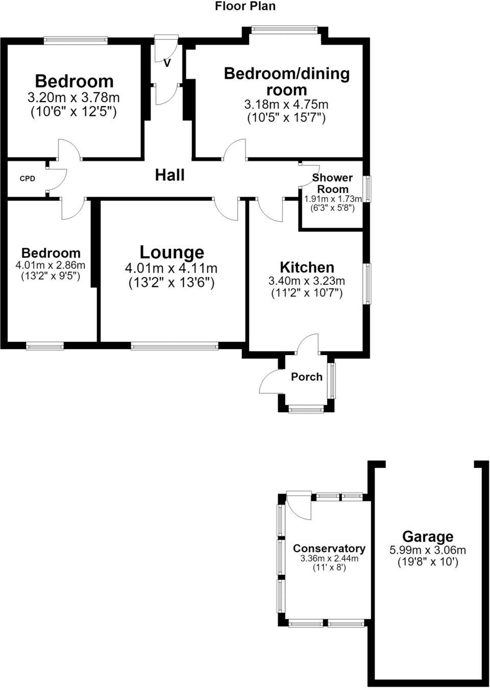 22 Braehead Avenue, Ayr, KA8 0JY floorplan