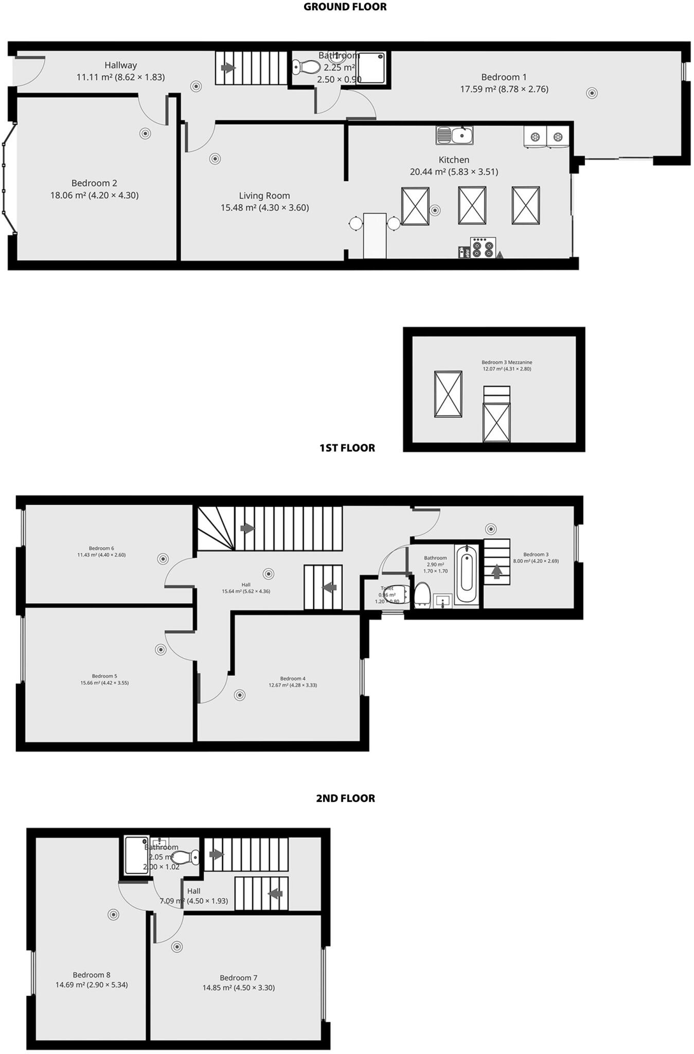 10 Sunbury Avenue, West Jesmond floorplan