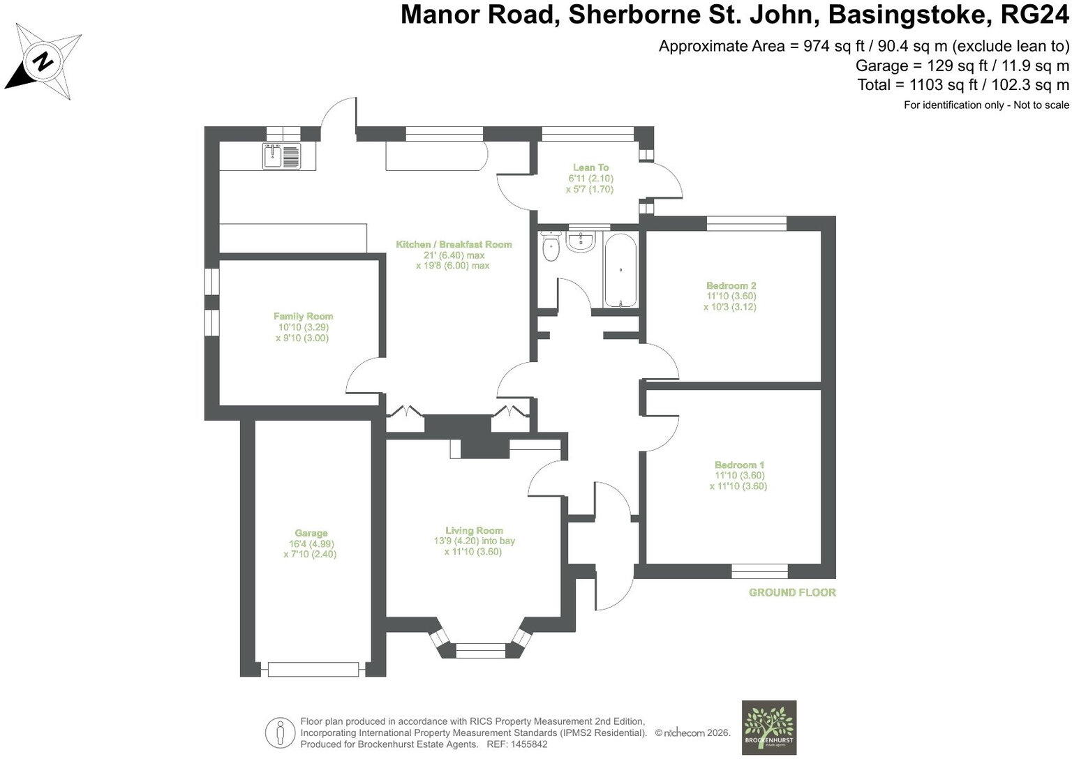 Manor Road, Sherborne St. John floorplan