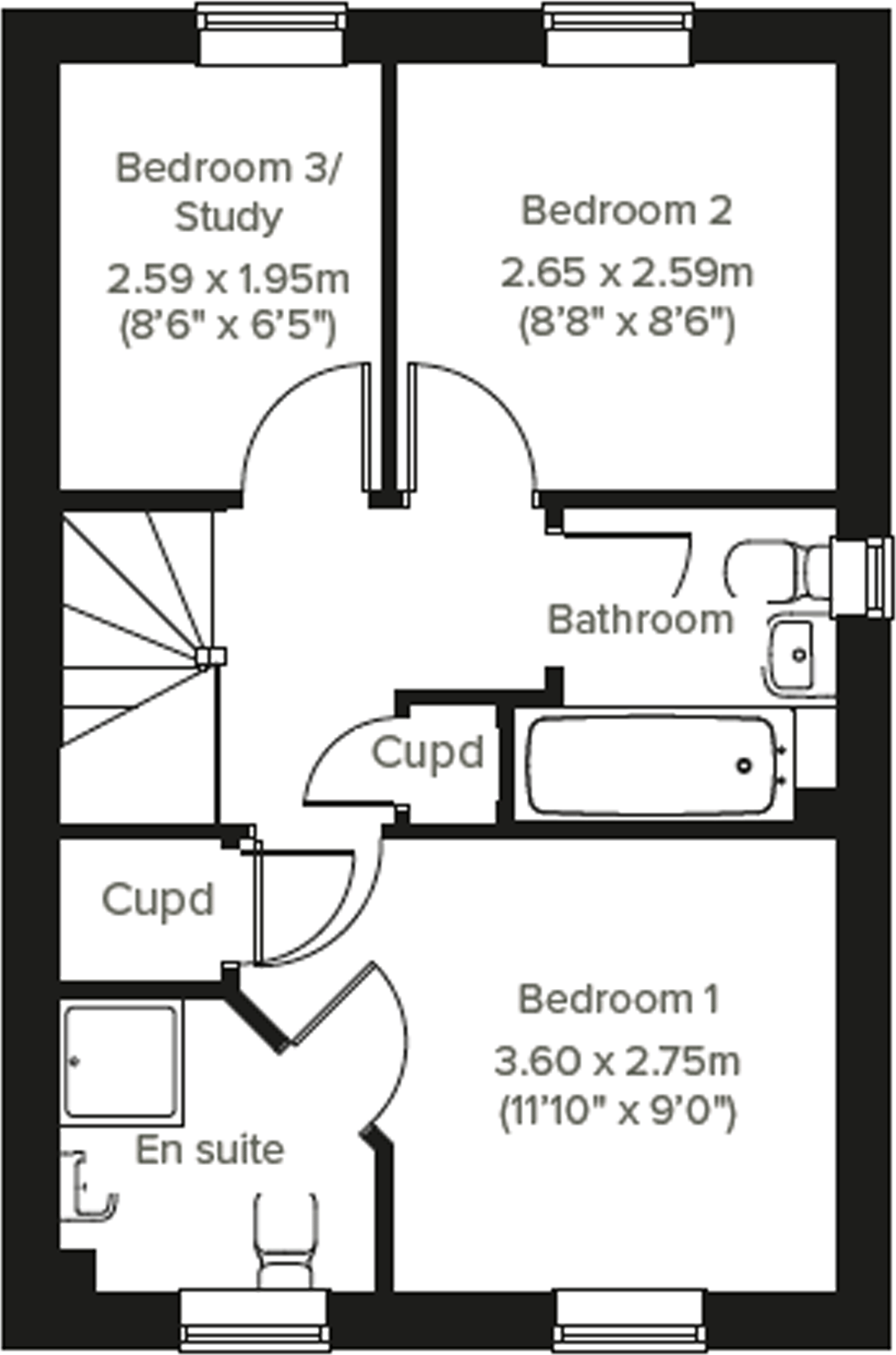 Epsom Avenue, 
Towcester, 
Northamptonshire,
NN12 7LD floorplan