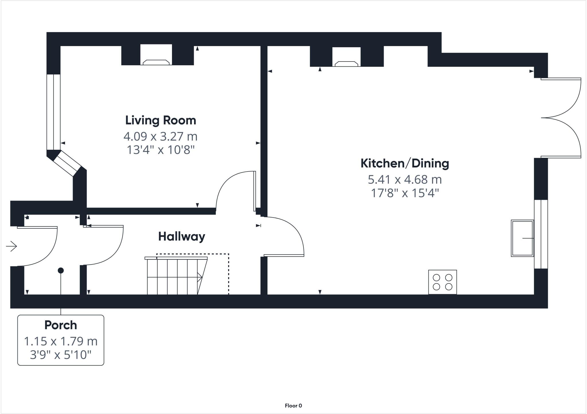 Crescent Road, Stonehouse floorplan