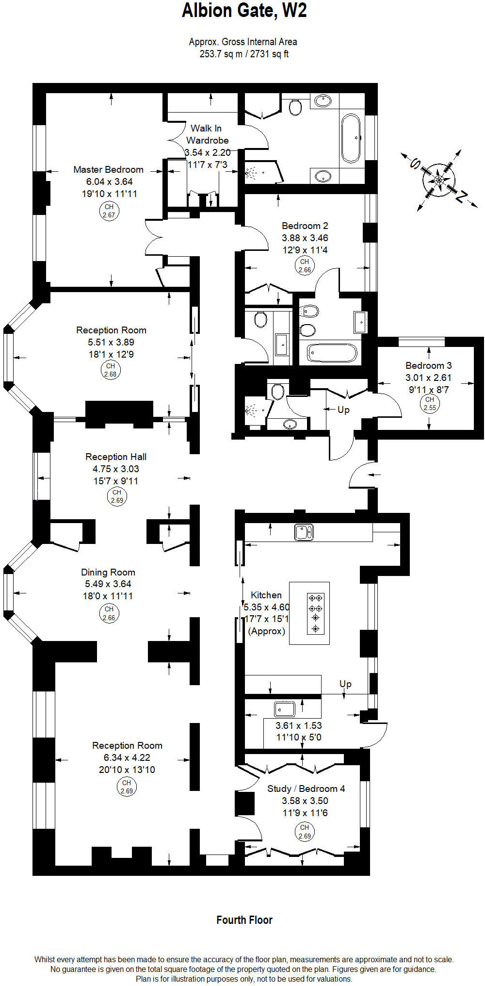 Albion Gate, Hyde Park Place, London, W2 floorplan