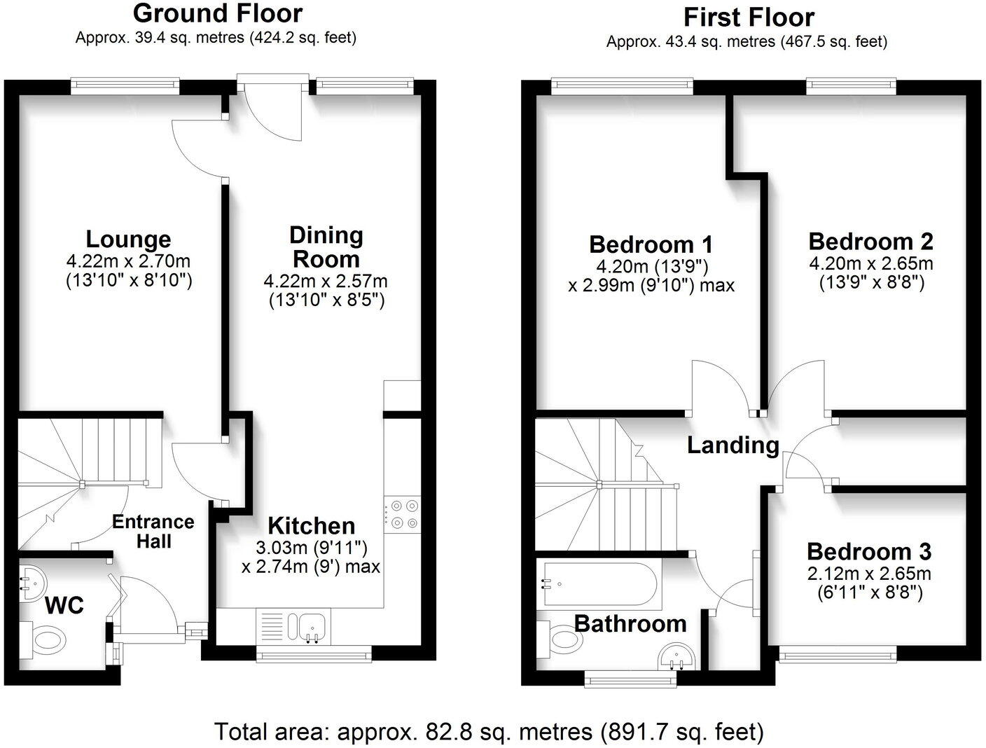 Coed-Y-Gores,Llanedeyrn,Cardiff,CF23 9UU floorplan