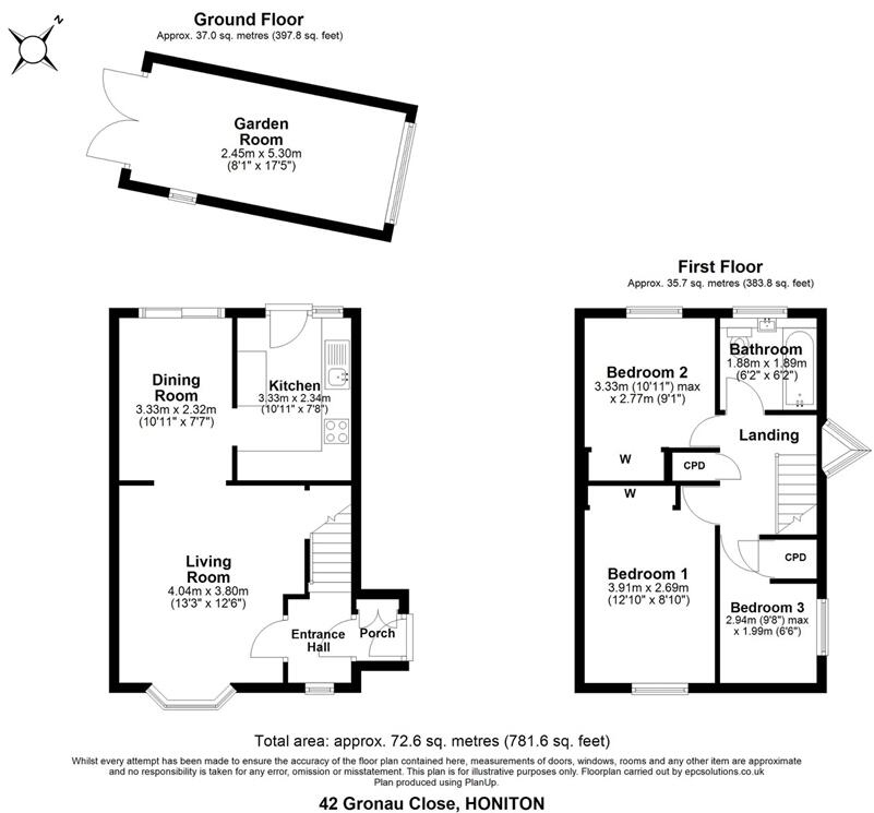 Gronau Close, Honiton floorplan