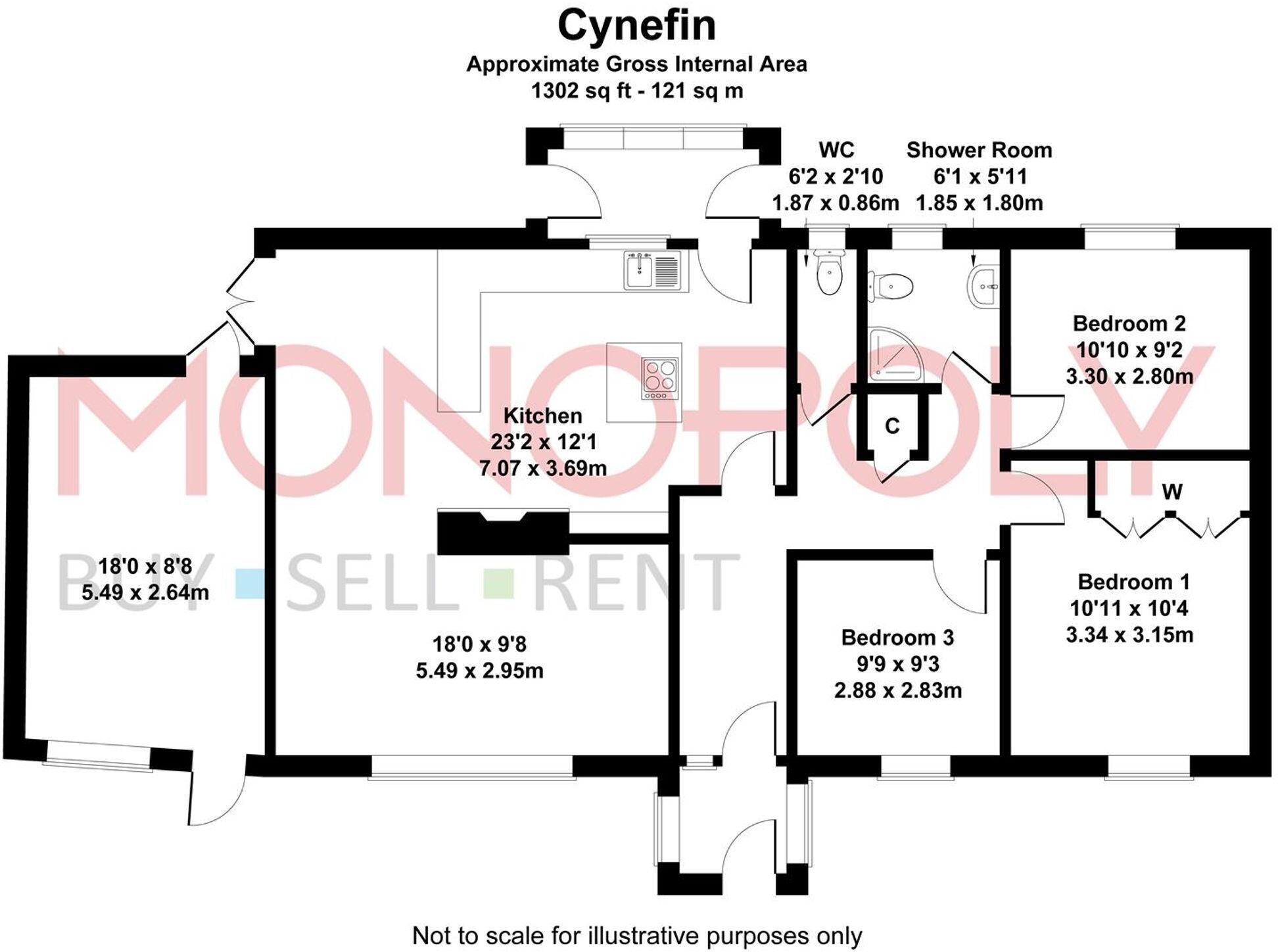 Ffordd Glan Mor, Talybont, LL43 floorplan