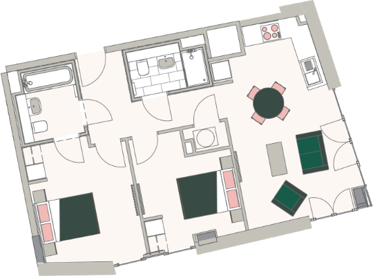Vox, Trentham Street, M15 floorplan
