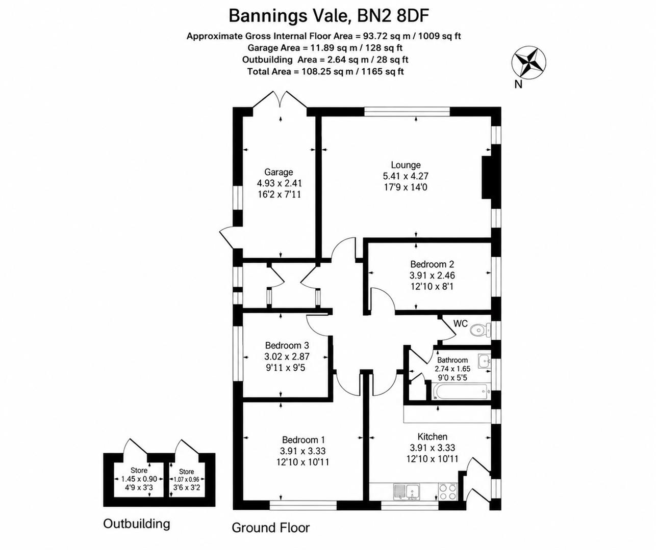 Bannings Vale, Saltdean, Brighton floorplan