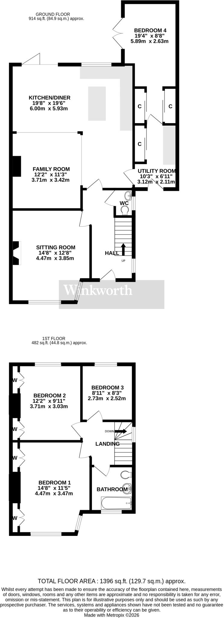 Brian Avenue, Norwich, Norfolk, NR1 floorplan