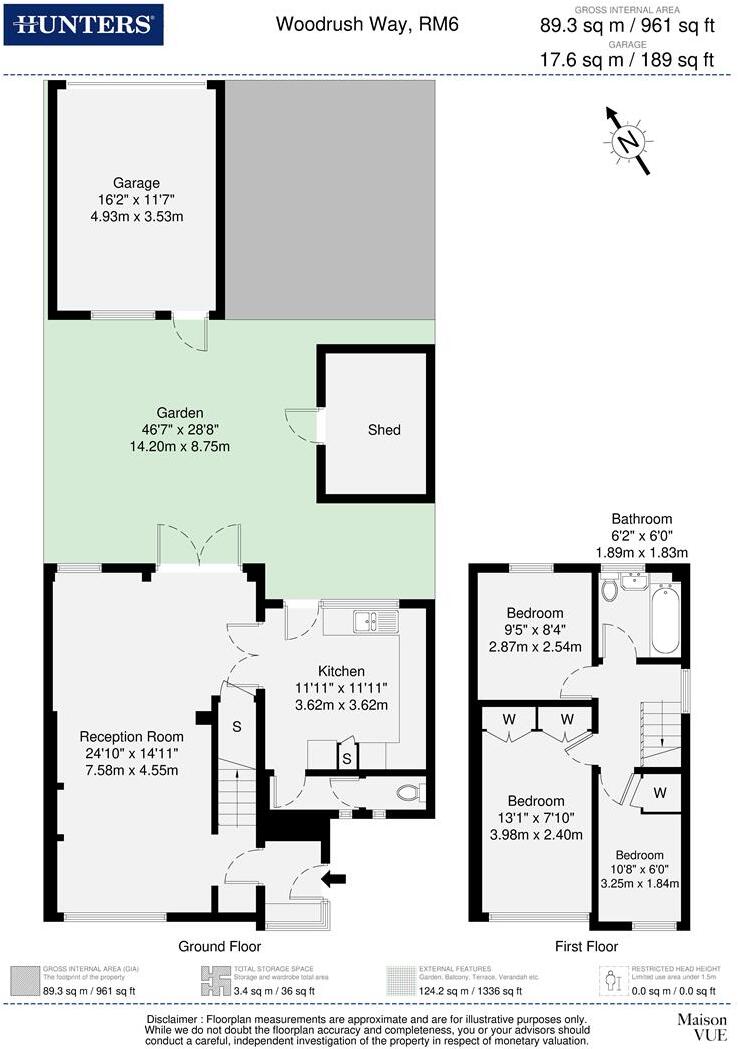 Woodrush Way, Chadwell Heath, RM6 floorplan